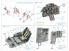 Quinta Studio QD32267 Bf 109K-4 3D-Printed & coloured Interior on decal paper (Kotare) 1/32